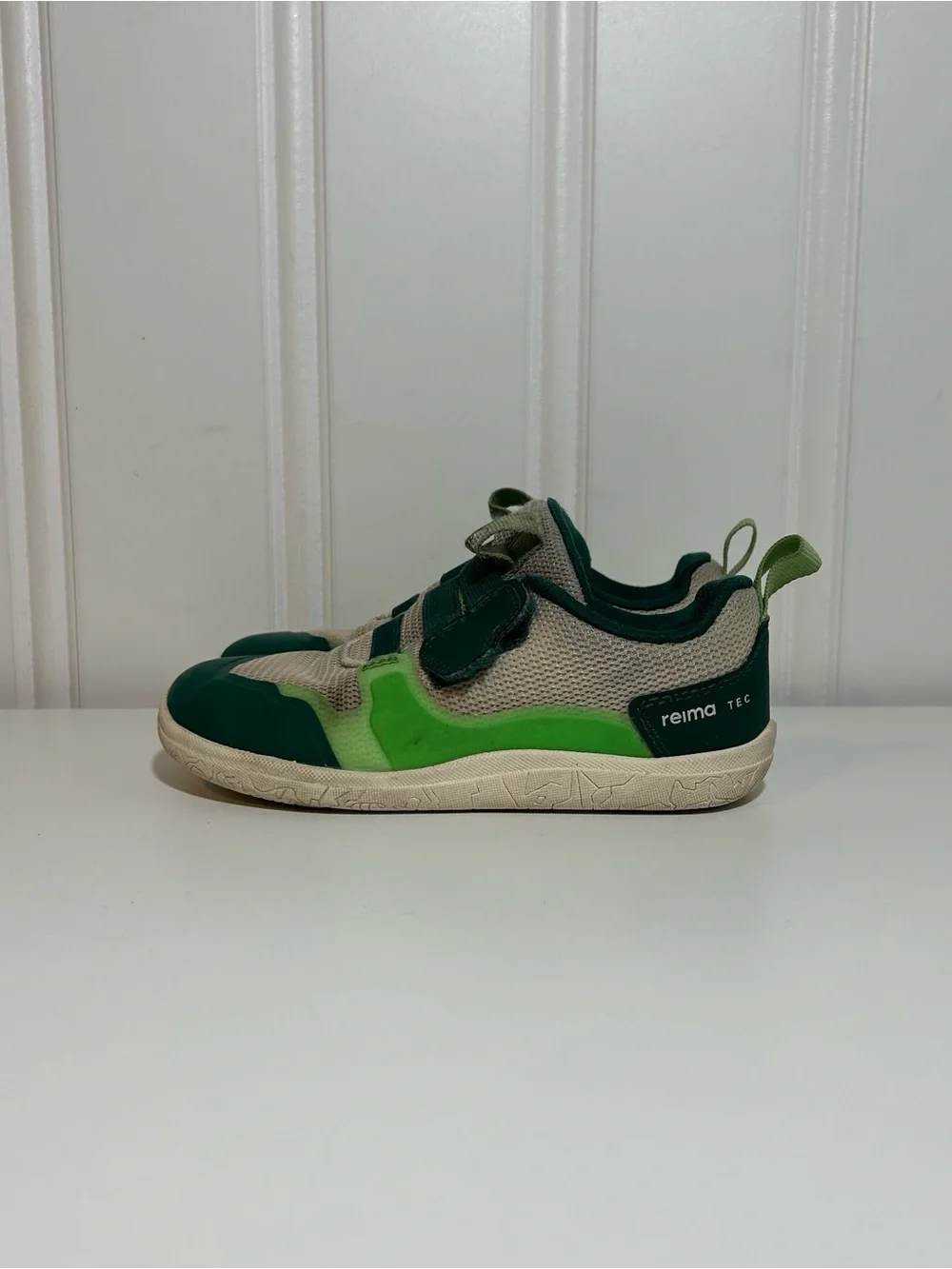 Reima Tec Kids Green Mesh & Synthetic Sneaker